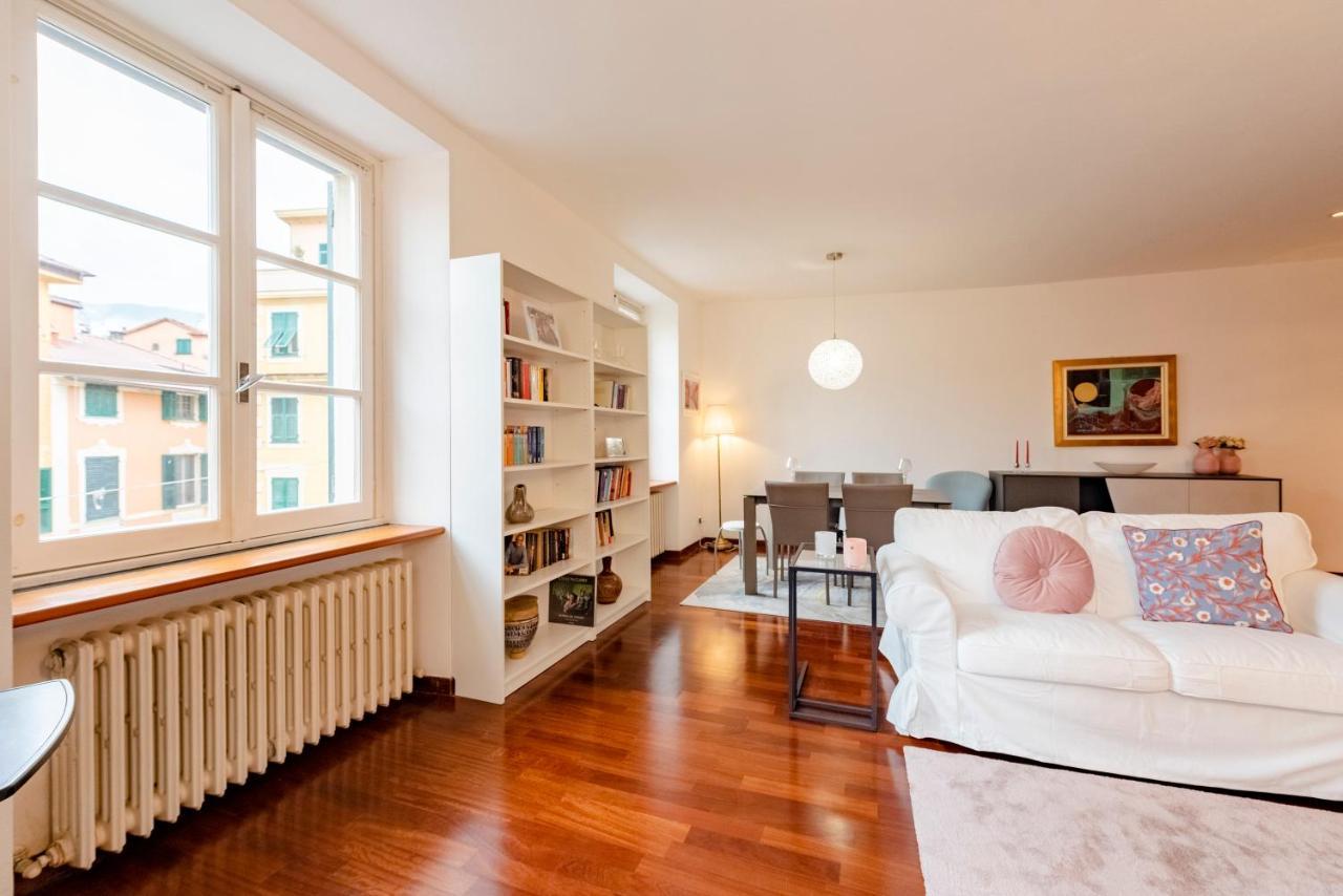 Cavour 9 Apartment 2B 2B 100Mq With Private Garage, In Center Of Rapallo, Wifi, Air Conditioned Luaran gambar